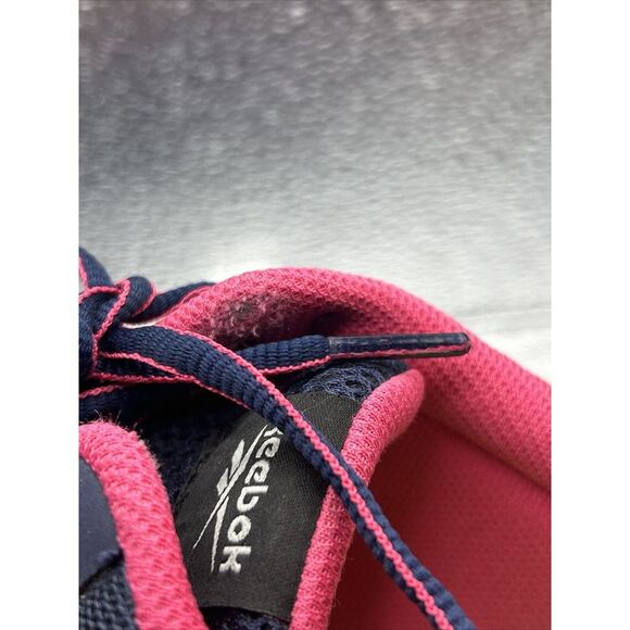 Reebok Sublite Alloy Toe Work Shoes Men's 11 Women's 12 Navy With Pink Trim - Picture 9 of 16